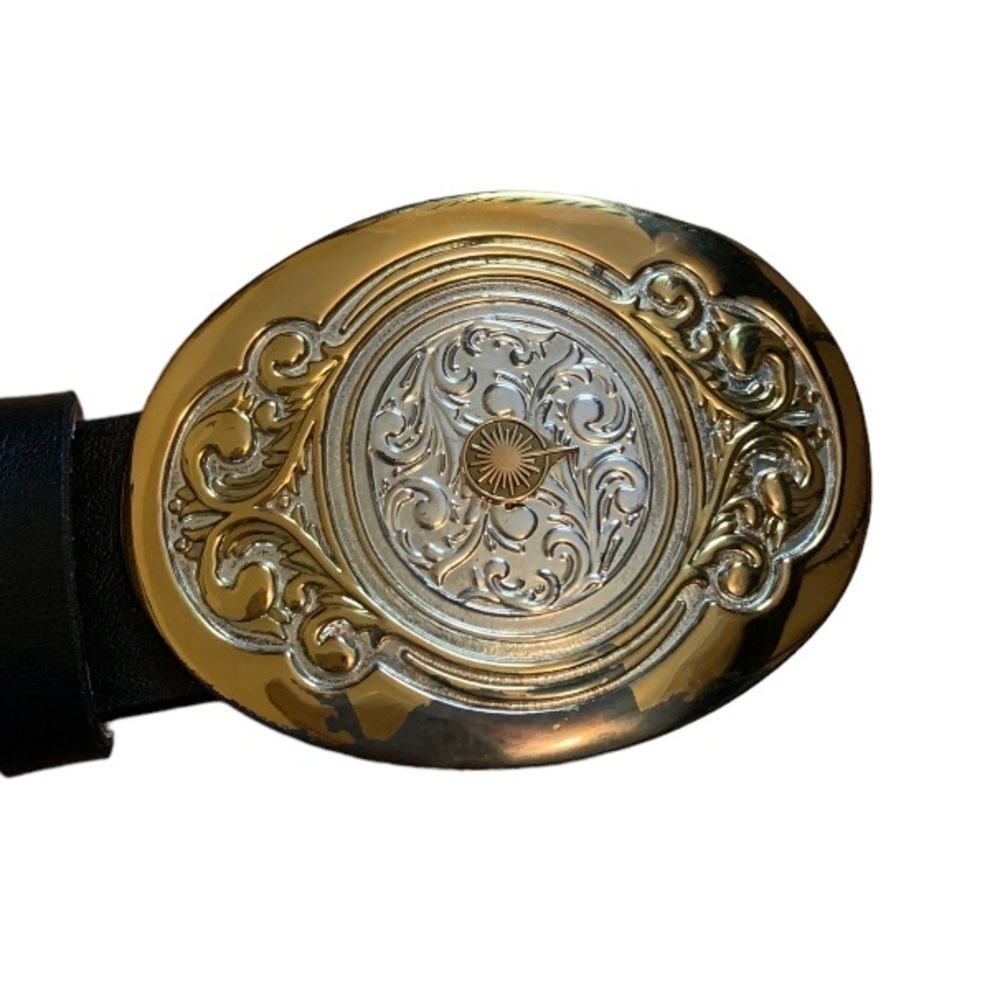 Vintage Octanner gold belt buckle from 1981